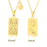 Gold Taurus Zodiac Sign Stainless Steel Pendant Necklace – Tarot Card Style Constellation Necklace for Women On Sale