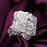 925 Sterling Silver 18k Gold Plated Three-Tiered Flower Blossom Charm Ring On Sale