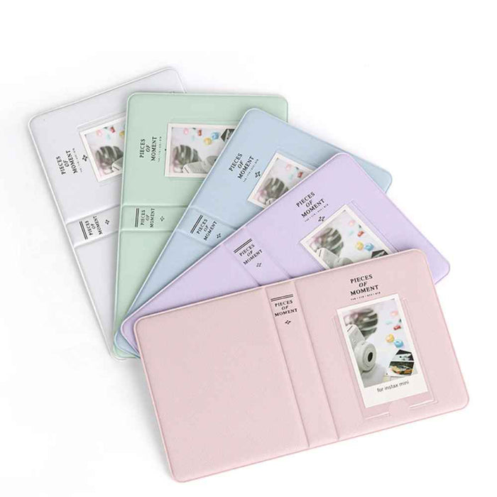 Photo Album For Fujifilm Instax Mini 12 in 5 Color Options Blue, Green, White, Pink, Purple