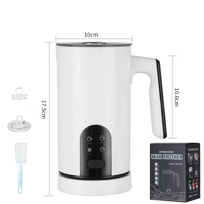5-in-1 Multifunctional Smart Milk Frother & Foam Maker – Hot & Cold Foam with Quiet Operation On Sale