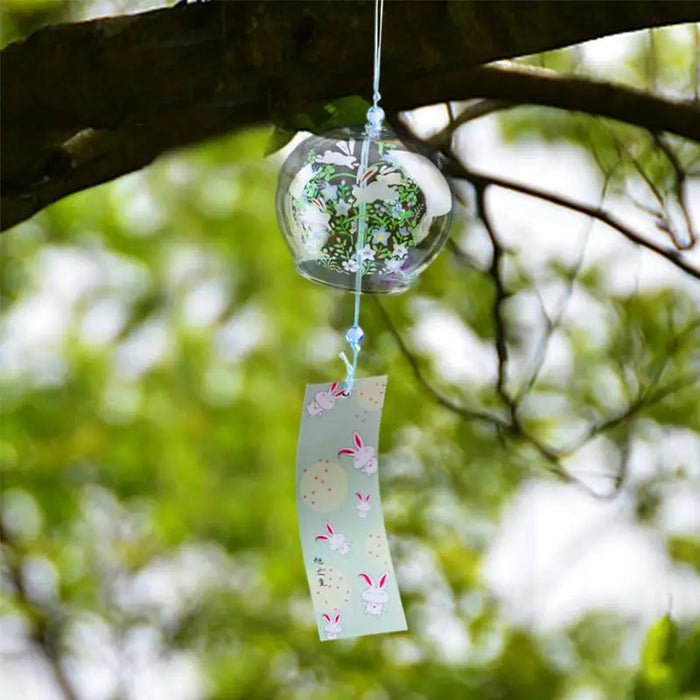 Rabbit Handmade Glass Japanese Wind Chimes On Sale