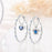 Elegant Ocean-Inspired 925 Sterling Silver Hoop Earrings On Sale
