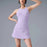 Chic Cross Back Sporty Tennis Dress In Purple On Sale