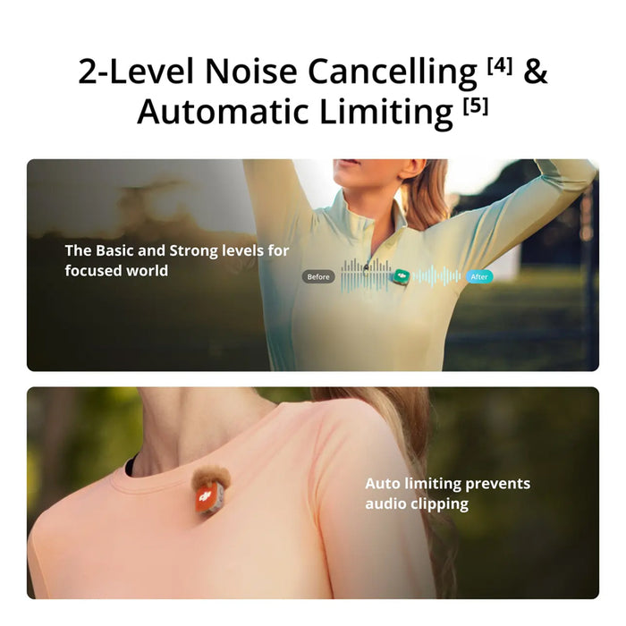DJI Mic Mini 2 Two-level Active Noise Cancelling Audio Stable Transmitter On Sale