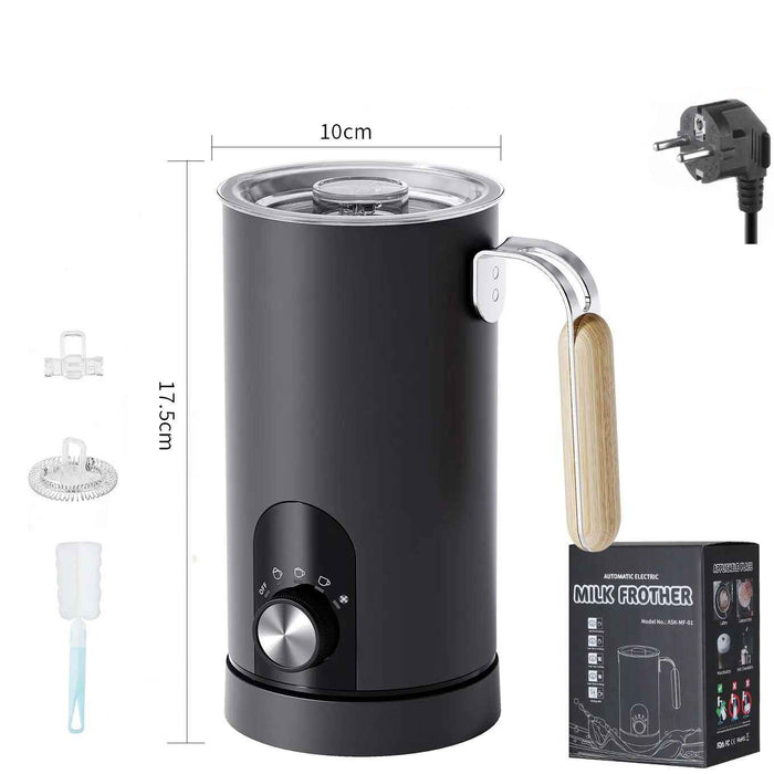 5-in-1 Multifunctional Smart Milk Frother & Foam Maker – Hot & Cold Foam with Quiet Operation On Sale