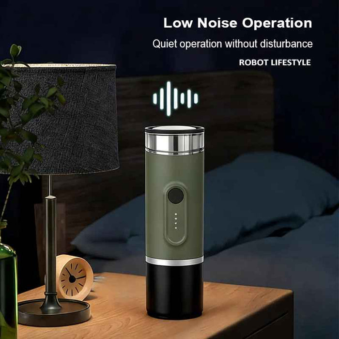 Automatic Heating Portable Green Coffee Maker – 2-in-1 Capsule Ground Coffee with 15-Bar Pressure On Sale