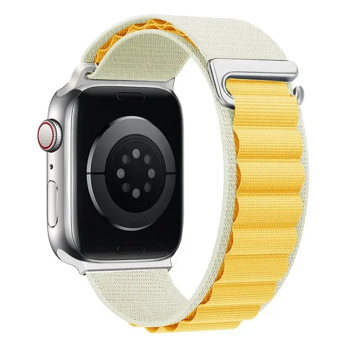 Starlight Yellow Trail-Style Woven Nylon Sport Loop Band With Adjustable Hook Closure On Sale