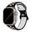 Black White Athletic Sport Silicone Watch Band for Apple Watch On Sale