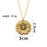 Positive Message Sunflower Open Locket Pendant Necklace On Sale