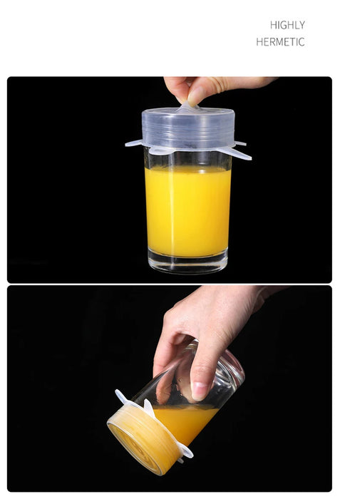 6 Pieces Per Set Reusable Silicone Stretch Lids – Airtight Food Cover Set for Bowls, Fruits and Containers On Sale
