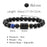 Black Obsidian Zodiac Constellation Charm Black Onyx Natural Stone Bead Bracelet For Women And Men On Sale