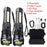 LED Zoomable Handheld Flashlight For Outdoors - Set With 2 Flashlight, 2 USB C Cable, 1 EU Plug, 1 Free Carabiner, 1 Box On Sale