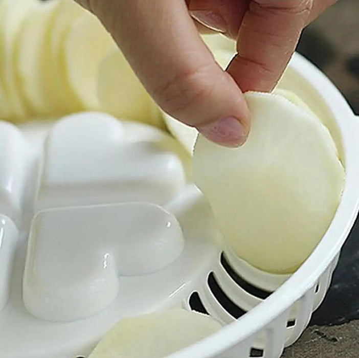 Healthy Oil-Free Microwave Potato Chips Maker – DIY Crispy Snack with sauce Trays On Sale