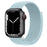Light Blue Braided Stretch Watch Band For Apple Watch 38mm, 40mm, 41mm, 42mm, 44mm, 45mm, 46mm, 49mm On Sale