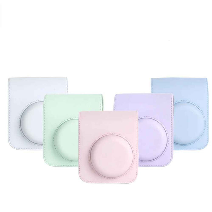 Camera Case For Fujifilm Instax Mini 12 in 5 Color Options Blue, Green, White, Pink, Purple