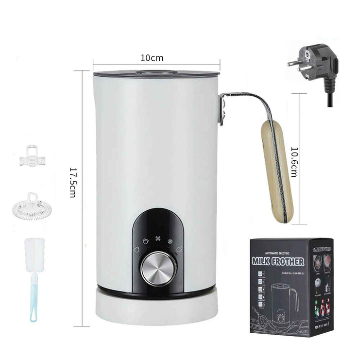 5-in-1 Multifunctional Smart Milk Frother & Foam Maker – Hot & Cold Foam with Quiet Operation On Sale