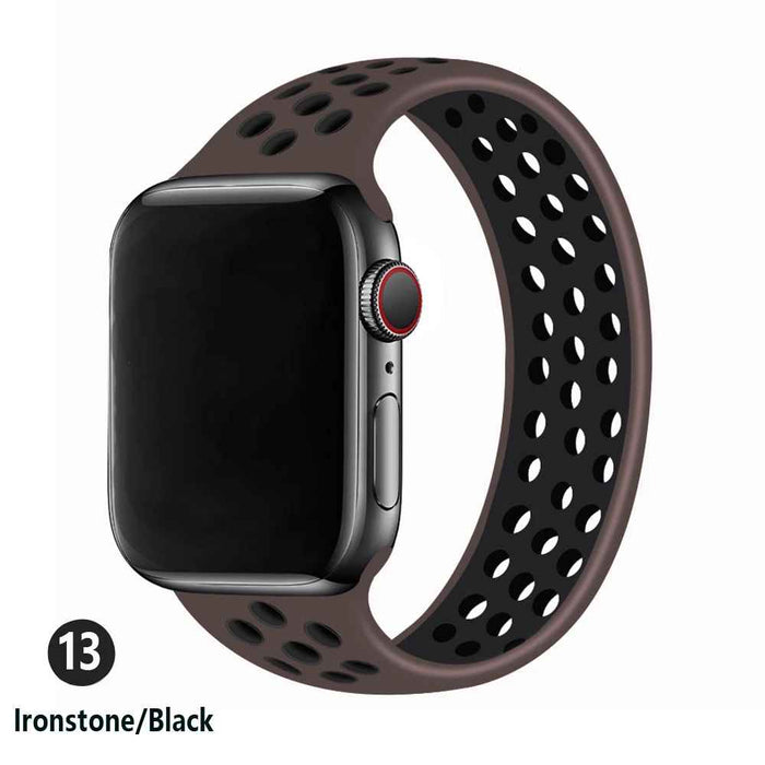 Coffee Brown Sport Solo Band for Apple Watch Strap On Sale