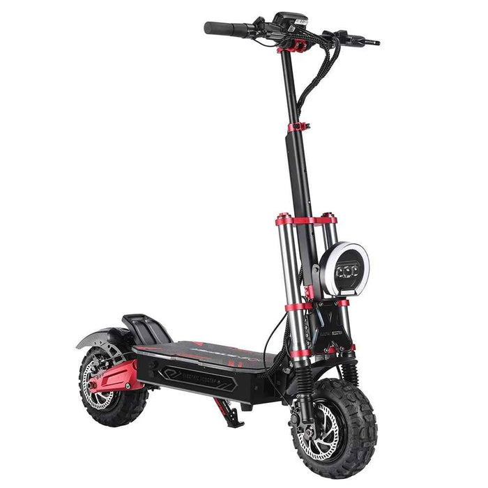 Foldable Off-road Tires Two-wheel Electric Scooter 6000W Motor 60V 38Ah With RGB Colour Lights, Shock Absorption and Smart App Control On Sale