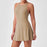 Chic Cross Back Sporty Tennis Dress In Brown On Sale