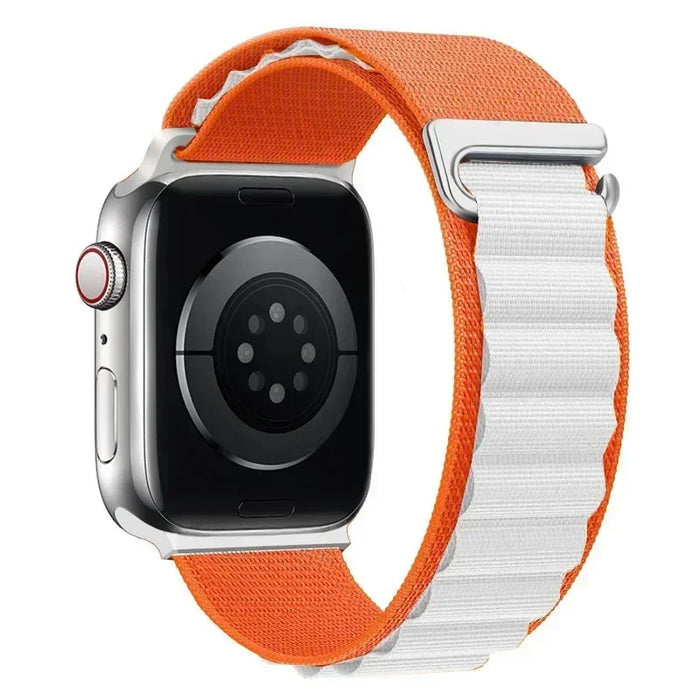 Orange Starlight Trail-Style Woven Nylon Sport Loop Band With Adjustable Hook Closure On Sale