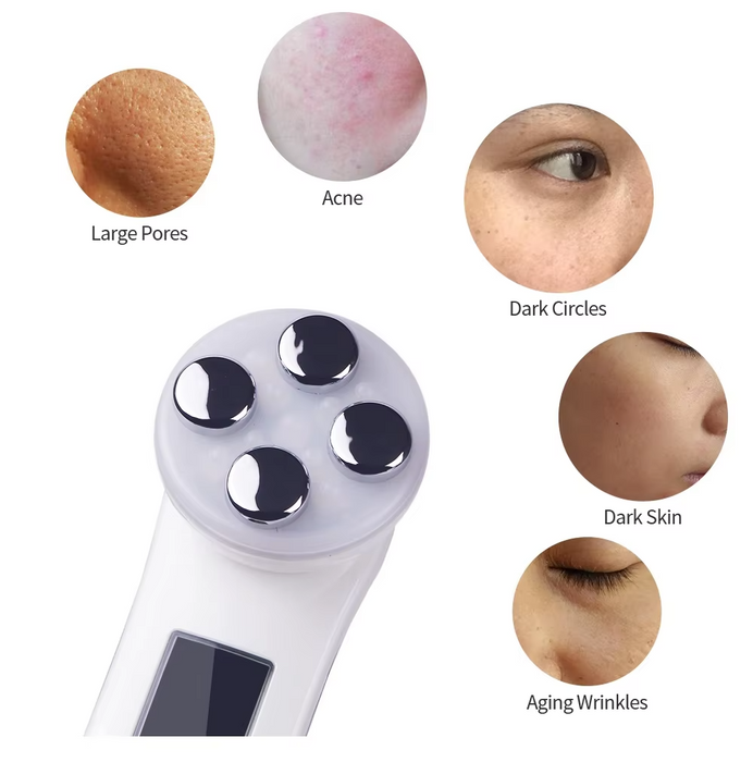 Ultrasonic LED Photon Facial Mesotherapy Electroporation RF Radio Frequency Massager Beauty Device On Sale