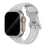 Light Gray White Athletic Sport Silicone Watch Band for Apple Watch On Sale