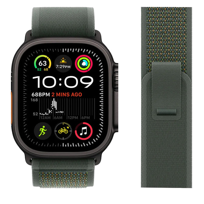 Green Trail Loop Watch Straps Collection For Apple Watch Series On Sale