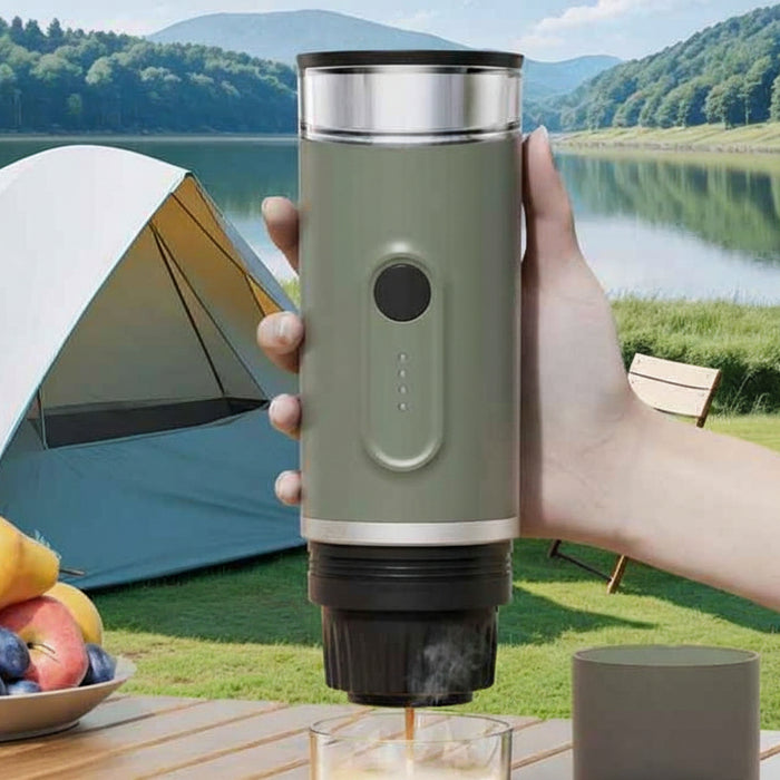 Automatic Heating Portable Green Coffee Maker – 2-in-1 Capsule Ground Coffee with 15-Bar Pressure On Sale