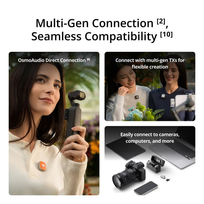 DJI Mic Mini 2 Two-level Active Noise Cancelling Audio Stable Transmitter On Sale