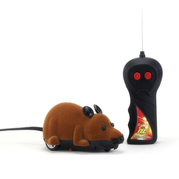 Wireless Remote Control Robot Mouse Toy for Cats, Dogs, And Kids On Sale