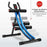 Height Adjustable Foldable Ab Exercise Machine with LCD Monitor, Single Track Core Trainer for Home Gym On Sale