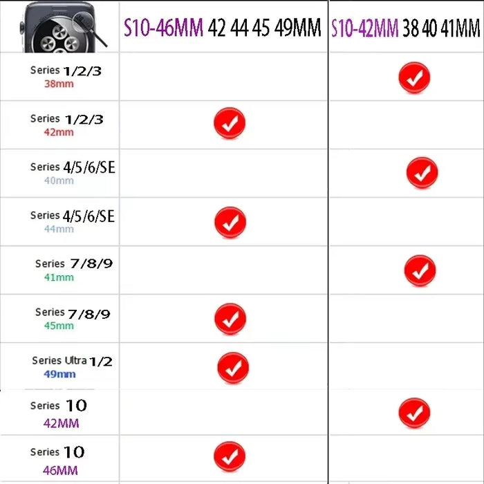 Size Of Honeycomb Metal Alloy Link Watch Band For Apple Watch Series 10, 9, 8, 7, 6, SE, 5, 4, 3