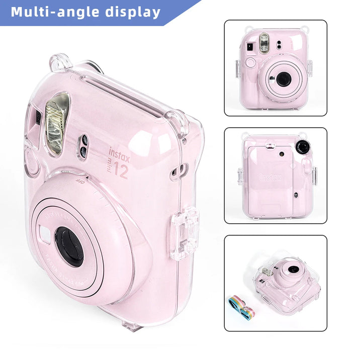 Fujifilm Instax Mini 12 Camera Clear Case With Shoulder Strap On Sale