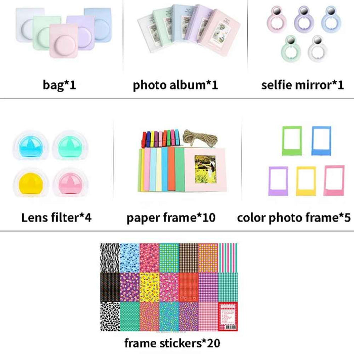 Camera Accessory Kit Compatible with Fujifilm Instax Mini 12 – PU Case, Album, Filters, Frames and Stickers Bundle On Sale
