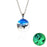 Birds Fly In The Cloudy Sky Luminous Resin Globe Pendant Necklace On Sale