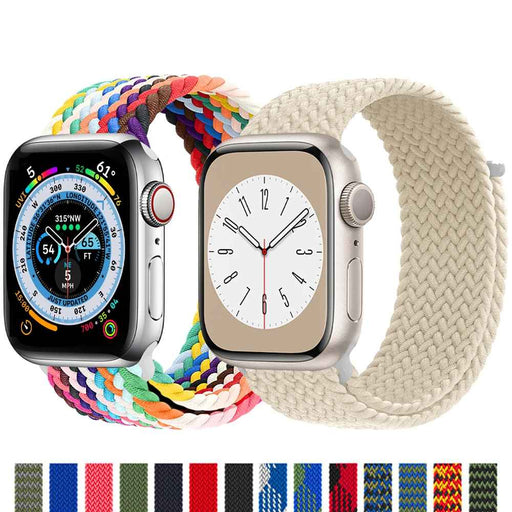 Braided Stretch Watch Band For Apple Watch 38mm, 40mm, 41mm, 42mm, 44mm, 45mm, 46mm, 49mm On Sale