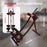Height Adjustable Foldable Ab Exercise Machine with LCD Monitor, Dual Track Core Trainer for Home Gym On Sale