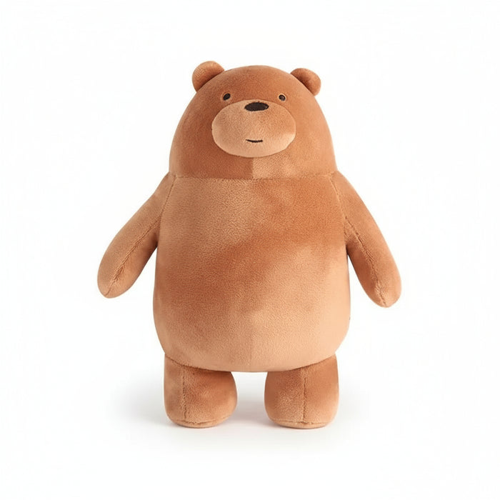 25cm We Bare Bears Plush Toys - Grizzly, Panda, Ice Bear Three Brother Bears Stuffed Dolls On Sale
