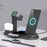 Black Qi-compatible Multi-device Wireless Charging Station With Smartphone, Smartwatch Holder and Earbud Charging Support On Sale