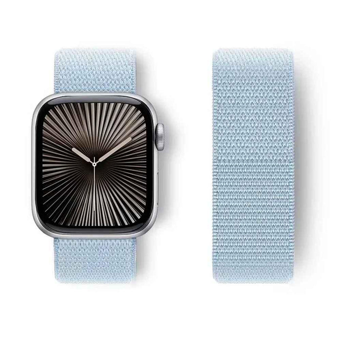 Blue Cloud Nylon Watch Straps Collection For Apple Watch 38mm, 40mm, 41mm, 42mm, 44mm, 46mm, 45mm, 49mm On Sale