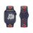 Orange Flame Blue Athletic Sport Silicone Watch Band for Apple Watch On Sale