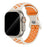 Starlight Orange Athletic Sport Silicone Watch Band for Apple Watch On Sale