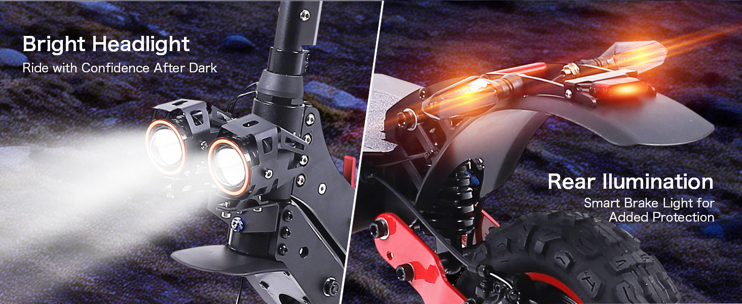 H6 Master 2400W Dual Motor 37mph 48V 21AH 11'' Off Road Tires High-performance Foldable Electric Scooters For Adults On Sale