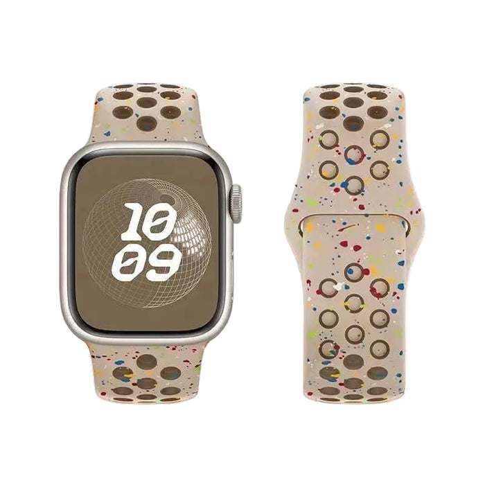 Sandstone Athletic Sport Silicone Watch Band for Apple Watch On Sale