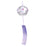 White Cherry Flowers Handmade Glass Japanese Wind Chimes On Sale