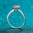 925 Sterling Silver 18K White Gold Plated Moissanite Diamond Rings On Sale