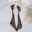 925 Sterling Silver Natural Red Garnet Gemstone Vintage Gothic Statement Drop Earrings On Sale