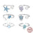 925 Sterling Silver Ocean Marine Life And Pearl Theme Open Rings Collection On Sale