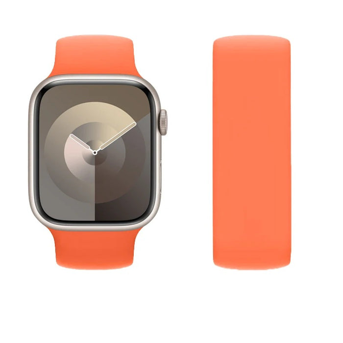 Cantaloupe Solo Loop Silicone Watch Band For Apple Watch On Sale