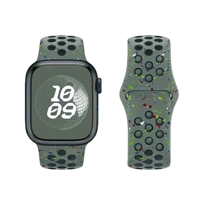 Khaki Athletic Sport Silicone Watch Band for Apple Watch On Sale